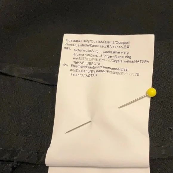 Hugo Boss Women’s Black Wool Trouser Size 12 - Picture 8 of 10